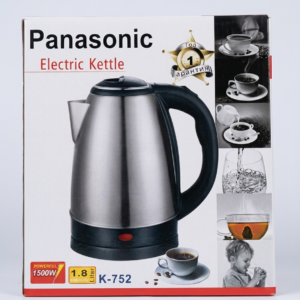 Panasonic K-752 1.8-Liter Electric Kettle - 1500W Stainless Steel Fast Boiling Cordless Water Boiler